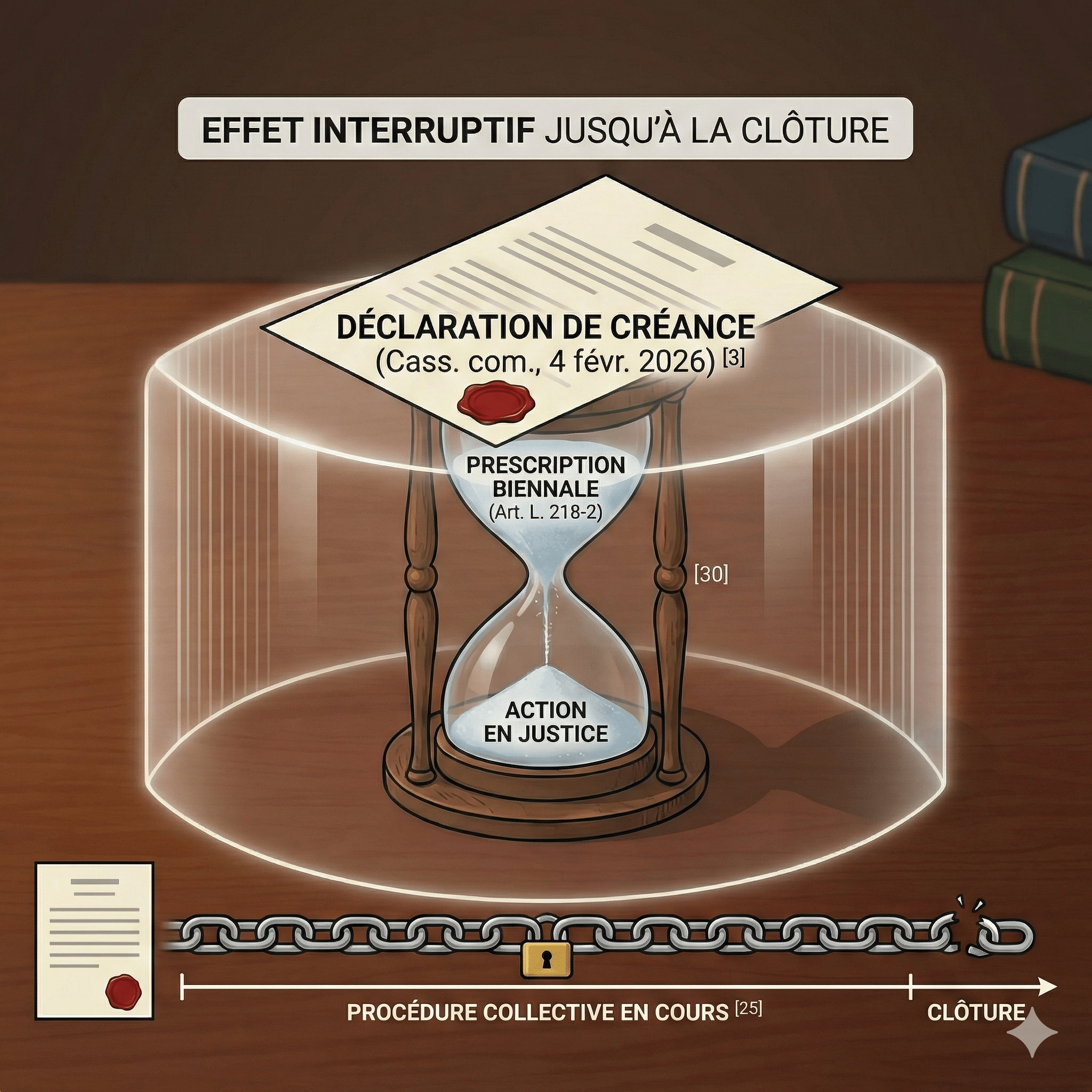 Déclaration de créance et interruption de prescription : ce que change l’arrêt du 4 février 2026