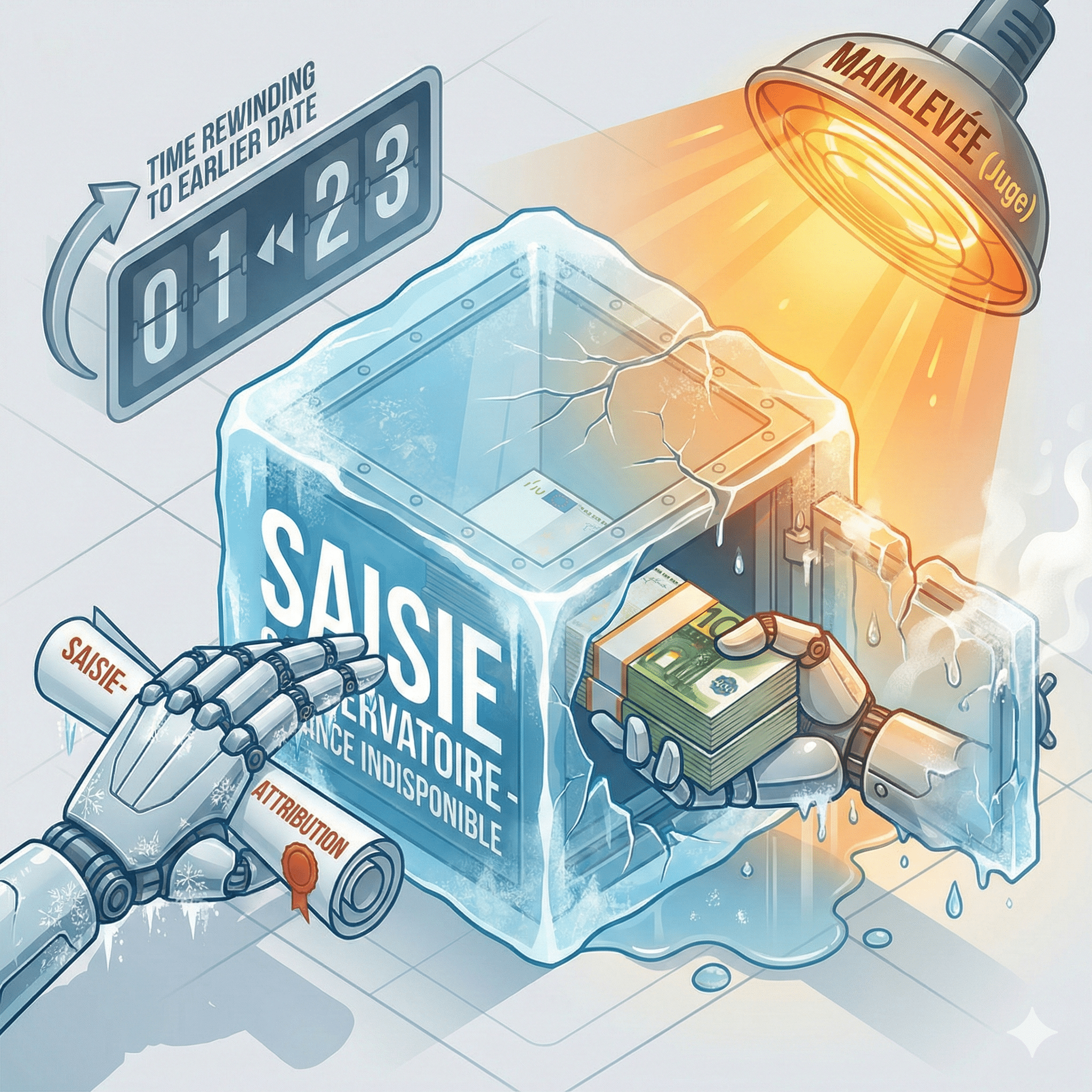 Créance indisponible et saisie-attribution : l’attribution immédiate différée