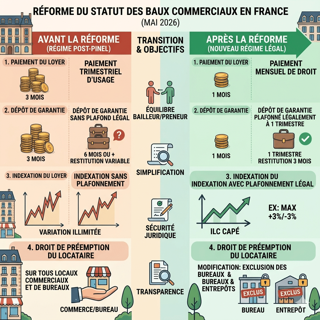 Baux commerciaux, ce qui va changer