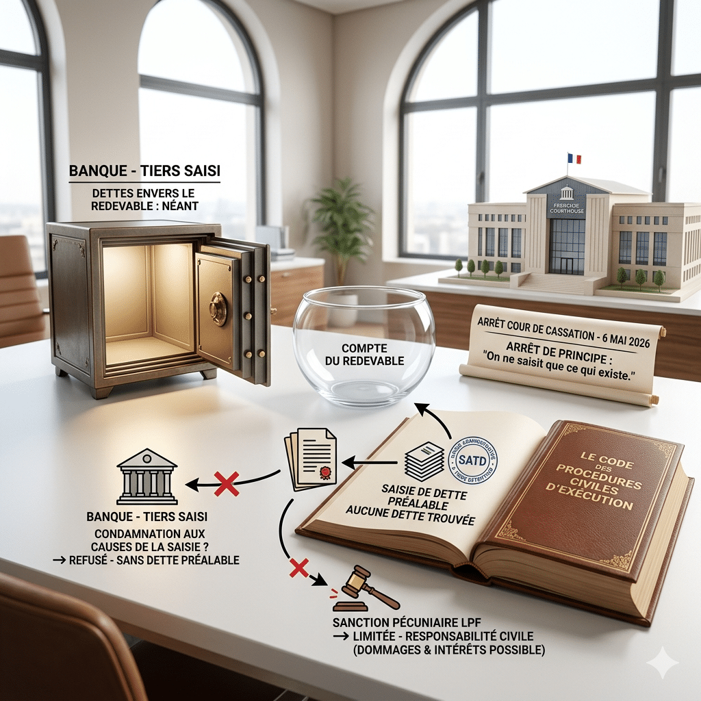 SATD : pas de condamnation du tiers saisi sans dette préalable envers le redevable