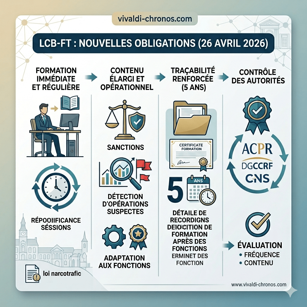 LCB-FT : nouvelles obligations de formation et de traçabilité depuis le 26 avril 2026