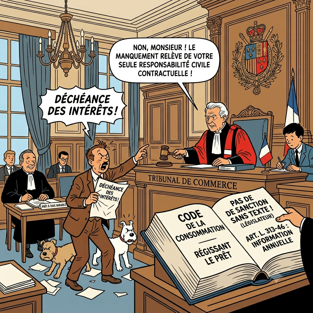 Prêt à taux variable : pas de déchéance des intérêts pour défaut d’information annuelle